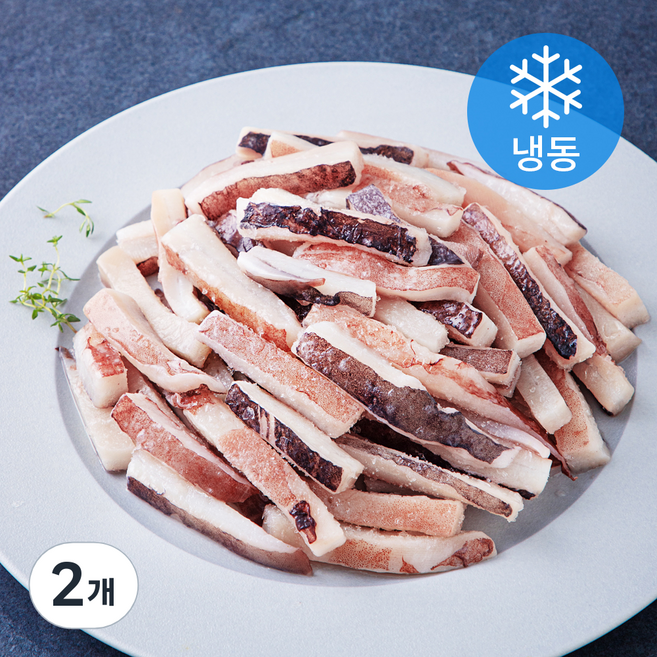 고등어청년 대왕 오징어 귀채 (냉동), 2개, 1kg