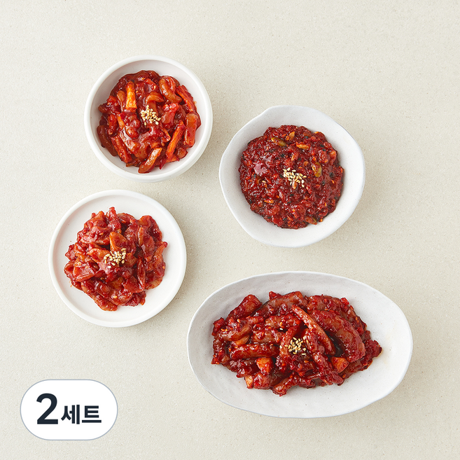 순봉이네 부뚜막 베스트 젓갈 4종 세트 600g, 2세트