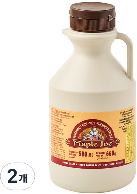 메이플조 메이플시럽, 660g, 2개