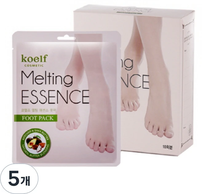 코엘프 멜팅 에센스 풋 팩, 10개입, 5개 - 쿠팡