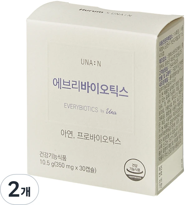 휴럼 유나엔 에브리바이오틱스 유산균, 30정, 2개 - 쿠팡