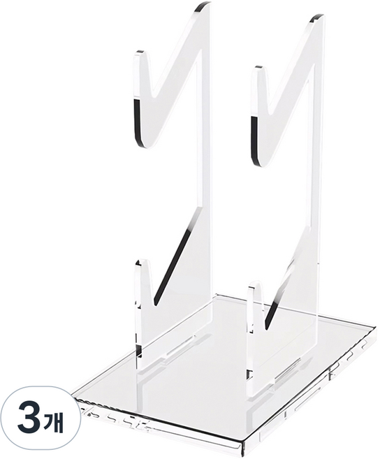 호후 PS5 / PS4 pro 듀얼센스 듀얼쇼크 프로콘 슬림 콘솔정리 컨트롤러 거치대, 투명, 3개