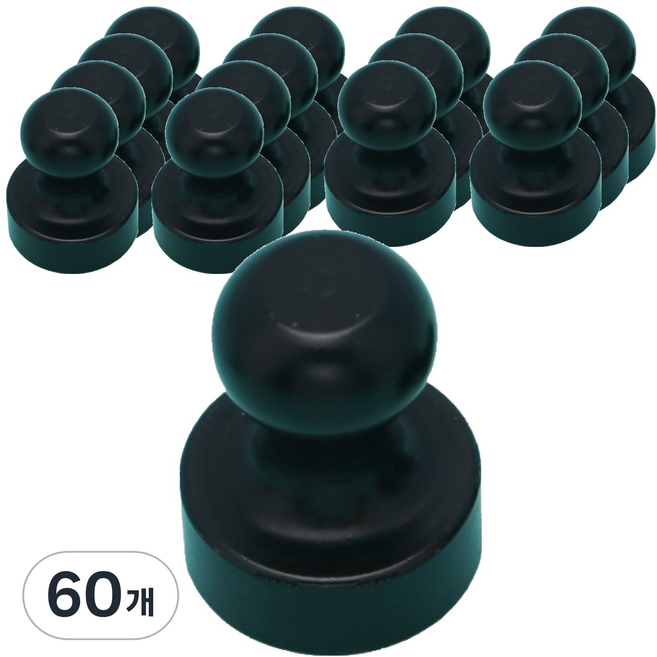 공감 story 자석후크 12mm, 무광 블랙, 60개
