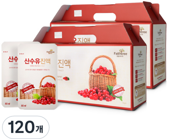 양지홍삼 산수유진액, 80ml, 120개