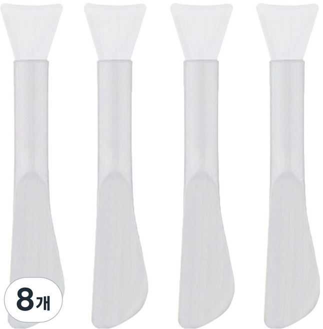 피키픽스 워시오프 실리콘 팩 브러쉬, 8개, 화이트