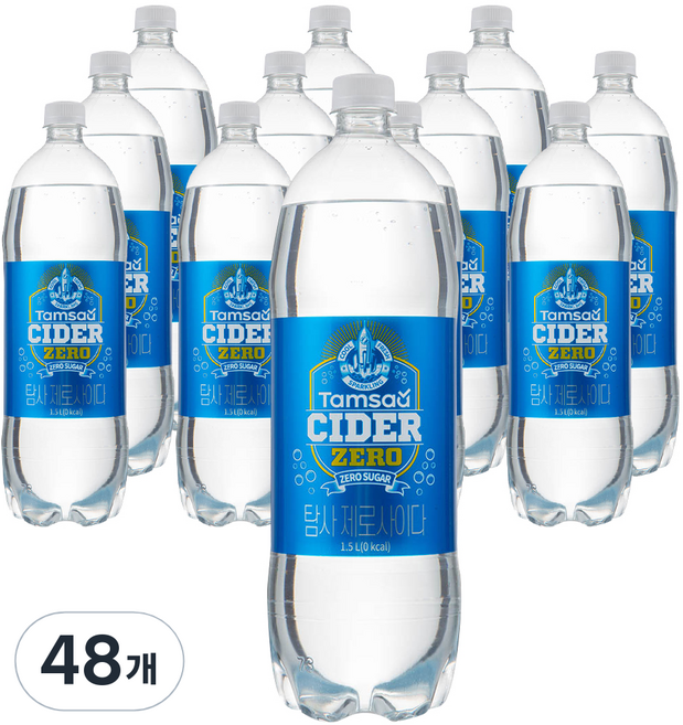 탐사 제로 사이다, 1.5L, 48개