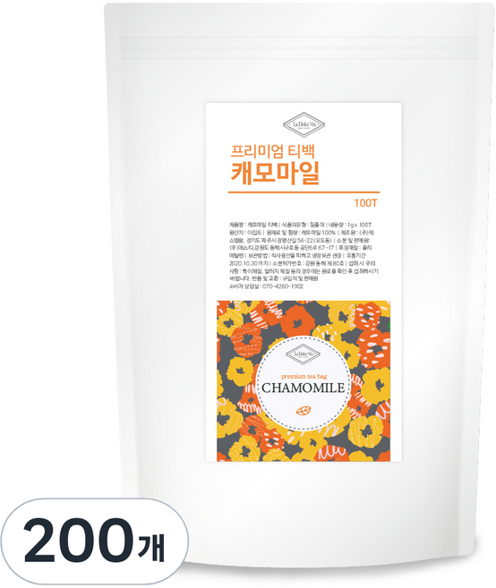 라돌체비타 캐모마일 삼각티백, 1.2g, 100개입, 2개