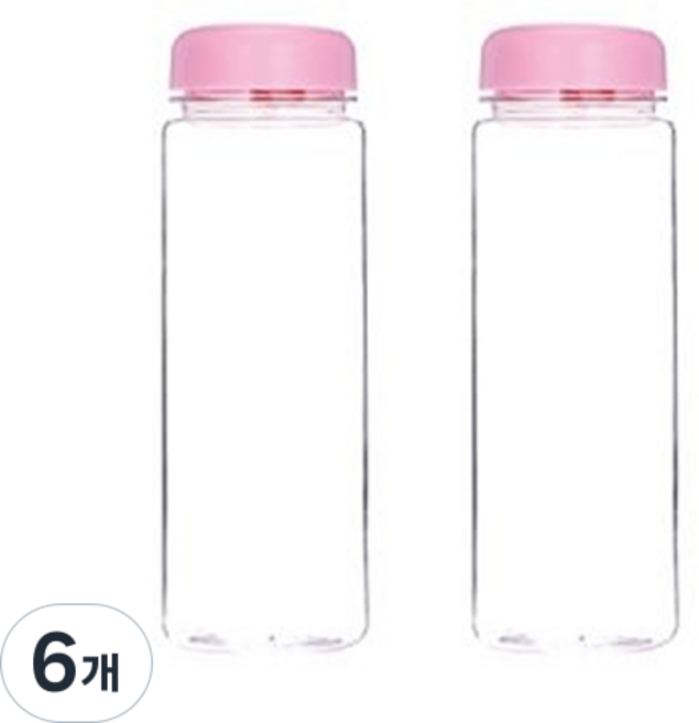 보틀트리 마이보틀 패트, 핑크, 500ml, 6개