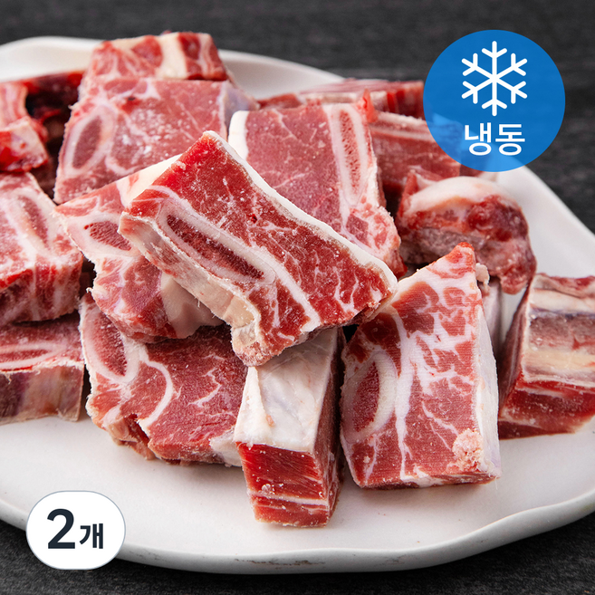 호주산 왕건 우척갈비 탕용 3 x 6 x 2 cm (냉동), 3kg, 2개