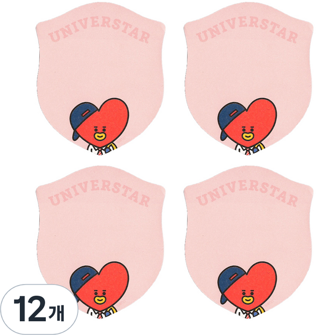 STUDIO EIGHT BT21 單層便利貼, TATA, 40張, 12個