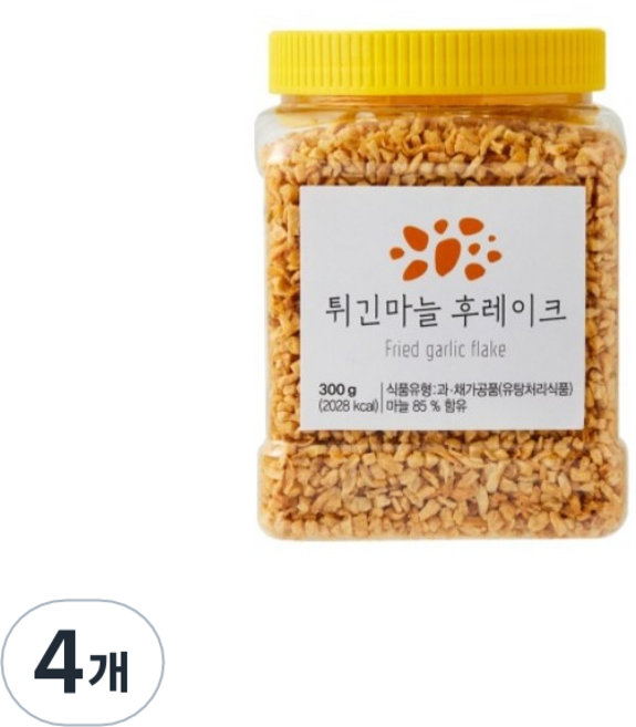 튀긴마늘 후레이크, 300g, 4개