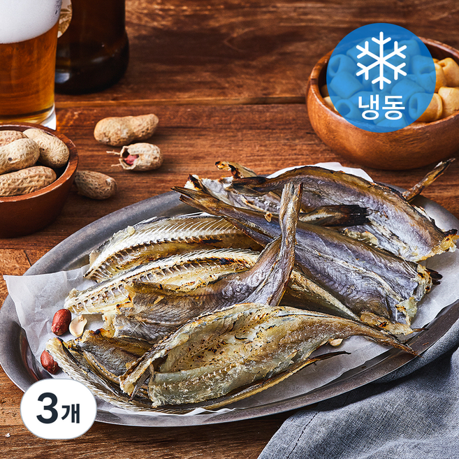 해맑은푸드 통마리 노가리 청대구포 (냉동), 400g(중), 3개