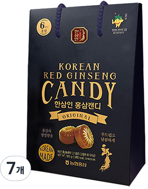 한삼인 홍삼캔디, 500g, 7개