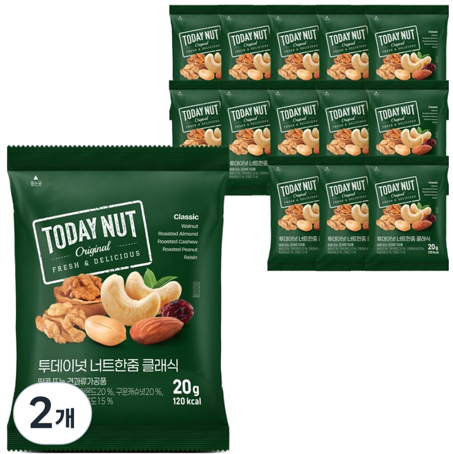 TODAY NUT 2週經典計畫 14入, 280g, 2個