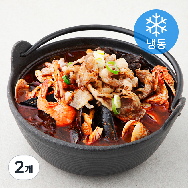 고고새우 우삼겹 짬뽕탕 (냉동), 510g, 2개