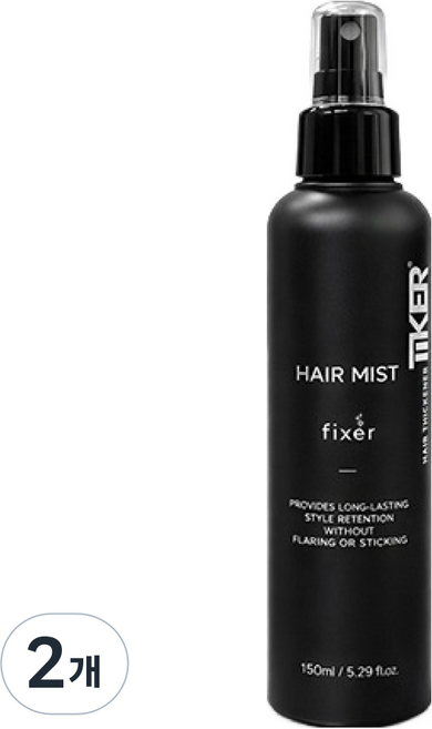 티커 흑채 고정미스트 150ml, 2개