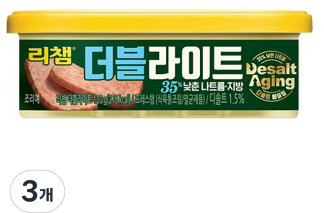 리챔 동원 더블라이트, 120g, 3개