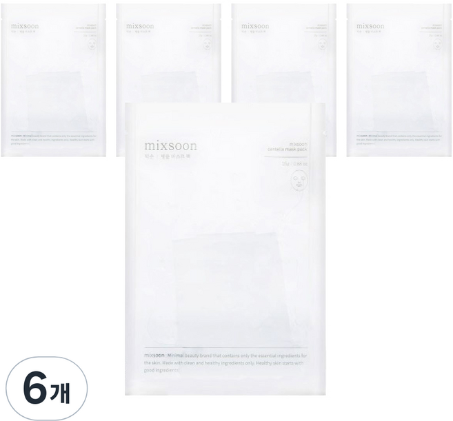 믹순 병풀 마스크팩, 6개, 5개입