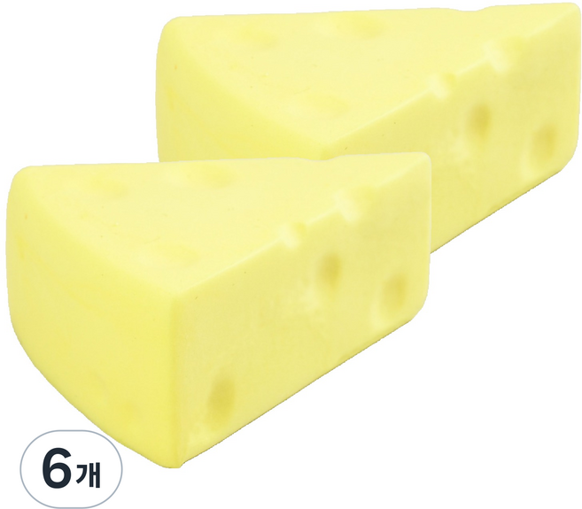 토이토 웨지치즈 스트레스 말랑 스퀴시 옐로 27g, 6개