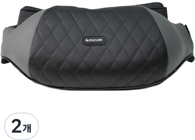 이고진 풀어보리 목 어깨 승모근 온열 허그안마기, 블랙 + 그레이