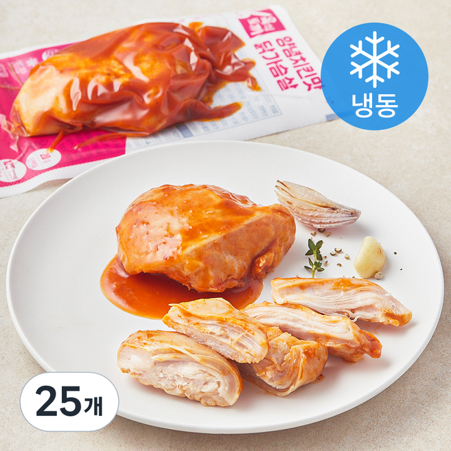 육식토끼 양념치킨맛 닭가슴살 (냉동), 100g, 1개입, 25개