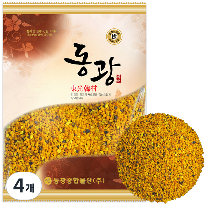 동광한방몰 국내산 벌화분 비폴렌, 100g, 4개