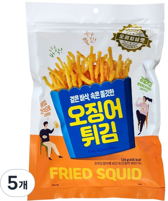 정화식품 오징어 튀김, 120g, 5개