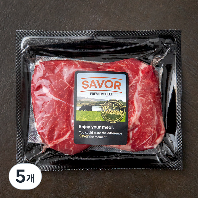 SAVOR 호주산 와규 꾸리살 스테이크 (냉장), 300g, 5개