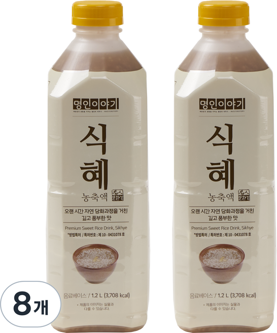 명인이야기 식혜 농축액, 1.2L, 8개