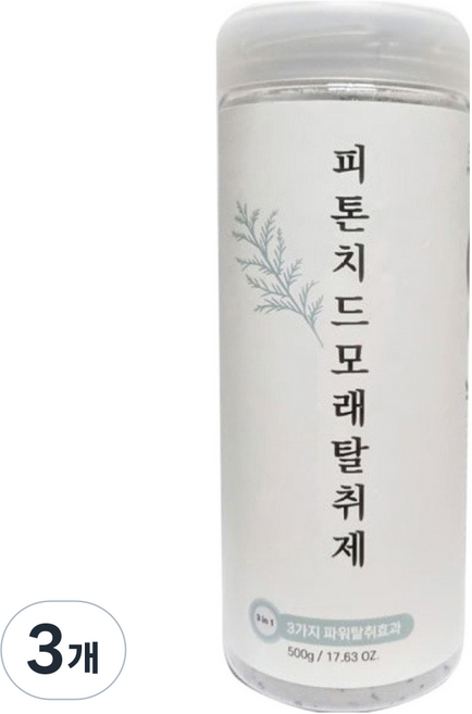 팜웨이 편백나무 피톤치드 고양이 모래탈취제, 3개, 500g