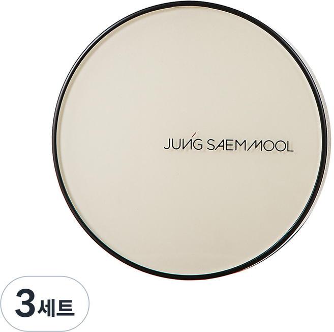 JUNG SAEM MOOL 鄭瑄茉 Essential 親膚裸色氣墊粉餅 SPF50+ PA+++ 14g x 2入組, 3 Fair Light, 3套