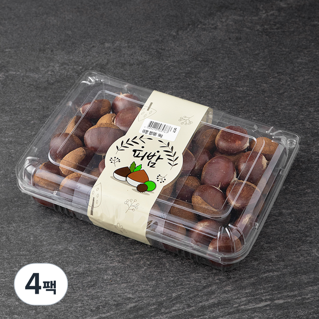 아산율림 이평 피밤 대, 1kg, 4팩