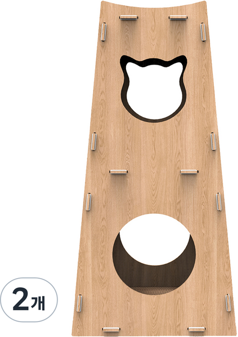 루어캣 고양이 숨숨집 타워 SC-554, 혼합색상, 2개