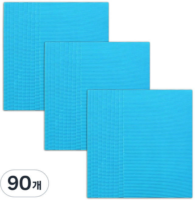 마다꾸미 컬러 골판지, 33 레이크블루, 90개