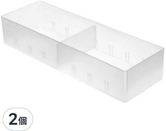 MUJI 無印良品 PP檔案夾/盒/隔板, 透明, 2個