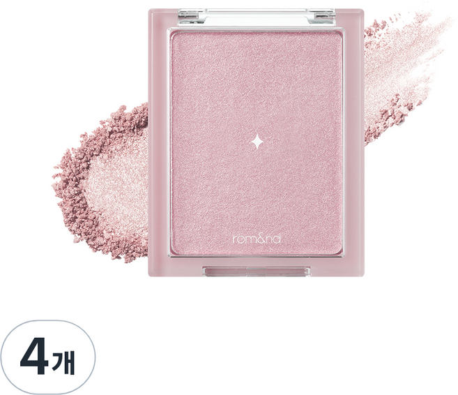 롬앤 시스루 베일라이터, 02 문 키스드 베일, 5.5g, 4개