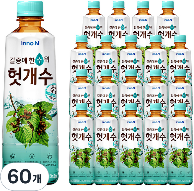 헛개수 차 음료, 500ml, 60개