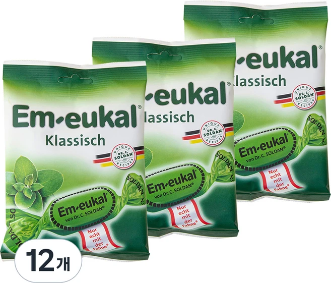 엠오이칼 캔디 클래식, 75g, 12개 - 쿠팡