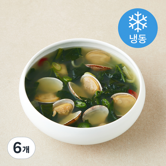 온해온 바지락 시금치 된장국 (냉동), 130g, 6개