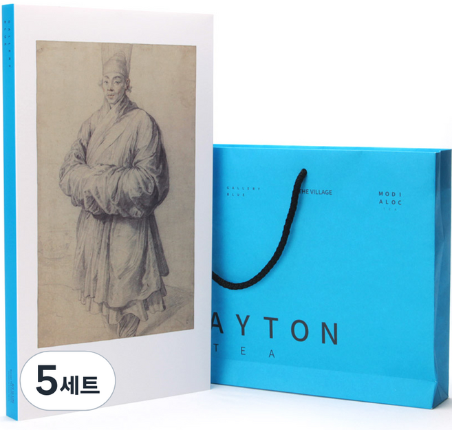 CLAYTON TEA VICTORIA 韓國傳統茶禮盒組 7號, 牛蒡茶茶包 5入 + 菊芋茶茶包 5入 + 五味子茶茶包 5入 + 購物袋, 5組