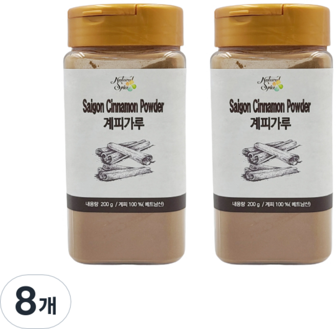 내츄럴스파이스 계피 가루, 200g, 8개