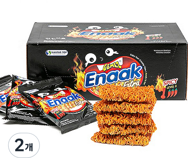에낙 게메즈 라면과자 스파이시 레벨3, 672g, 2개