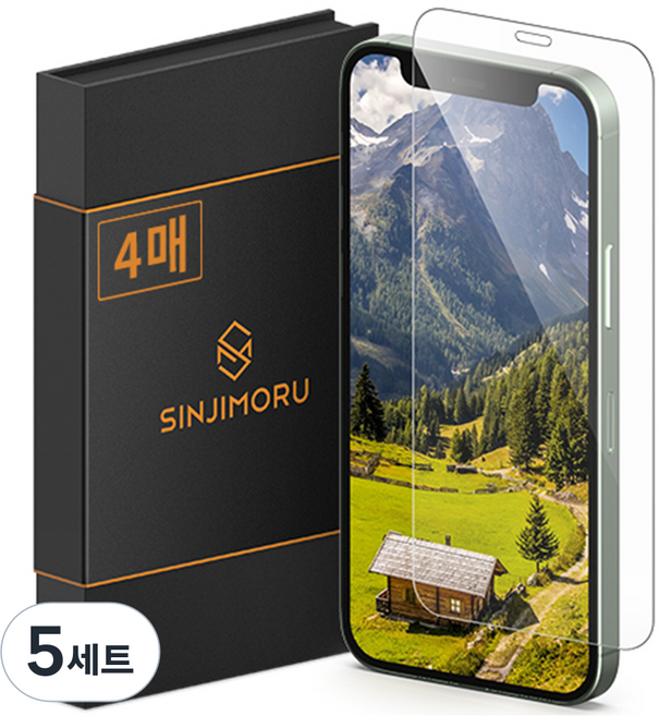 신지모루 신지글래스 2.5D 강화유리 휴대폰 액정보호필름 4p, 5세트
