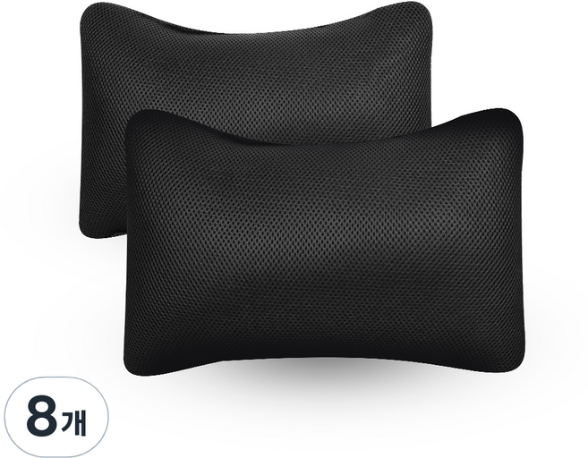 시크릿 메쉬 스퀘어 차량용 허리쿠션, 8개