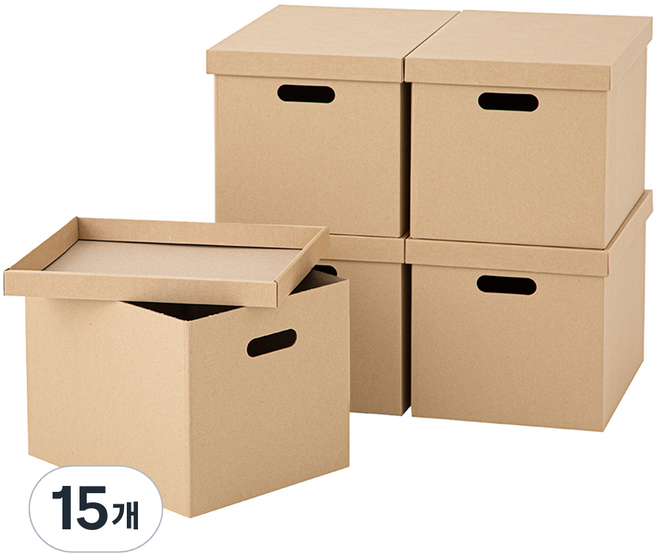 코멧 홈 무지 트렁크 대형 종이정리함, 15개