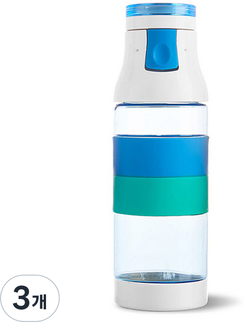 mir 矽膠一鍵式運動水瓶 TB1505, 藍色, 500ml
