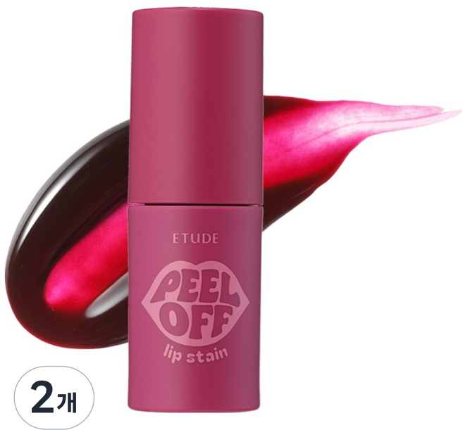 ETUDE Dear Darling 可撕式唇釉, 03 藕紫光暈, 2個