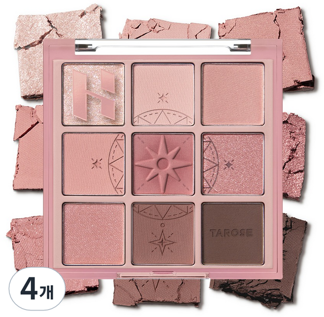 홀리카홀리카 마이페이브 무드 아이 팔레트, 픽더로즈, 4개