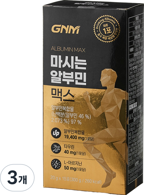 자연의품격 마시는 알부민 맥스 15p, 300g, 3개