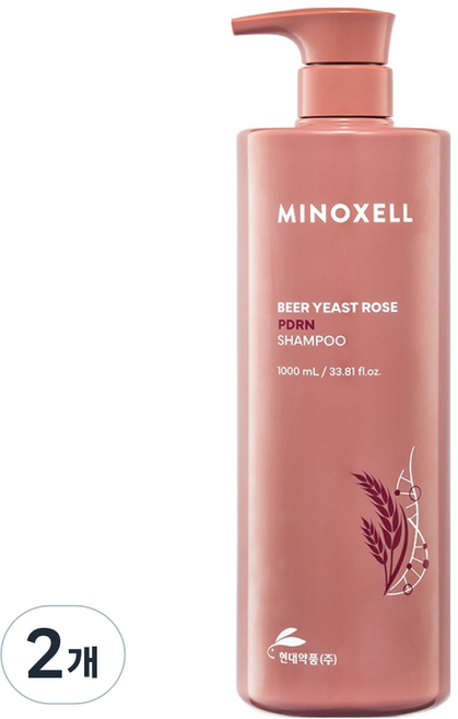 현대약품 마이녹셀 맥주효모 PDRN 샴푸, 2개, 1L